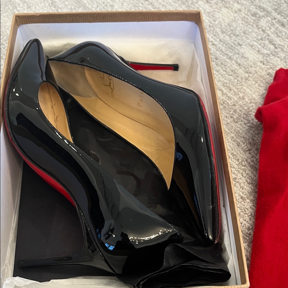 Christian Louboutin Black Patent Heels